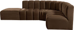 Arc - Velvet 5 Piece Corner Modular Sofa