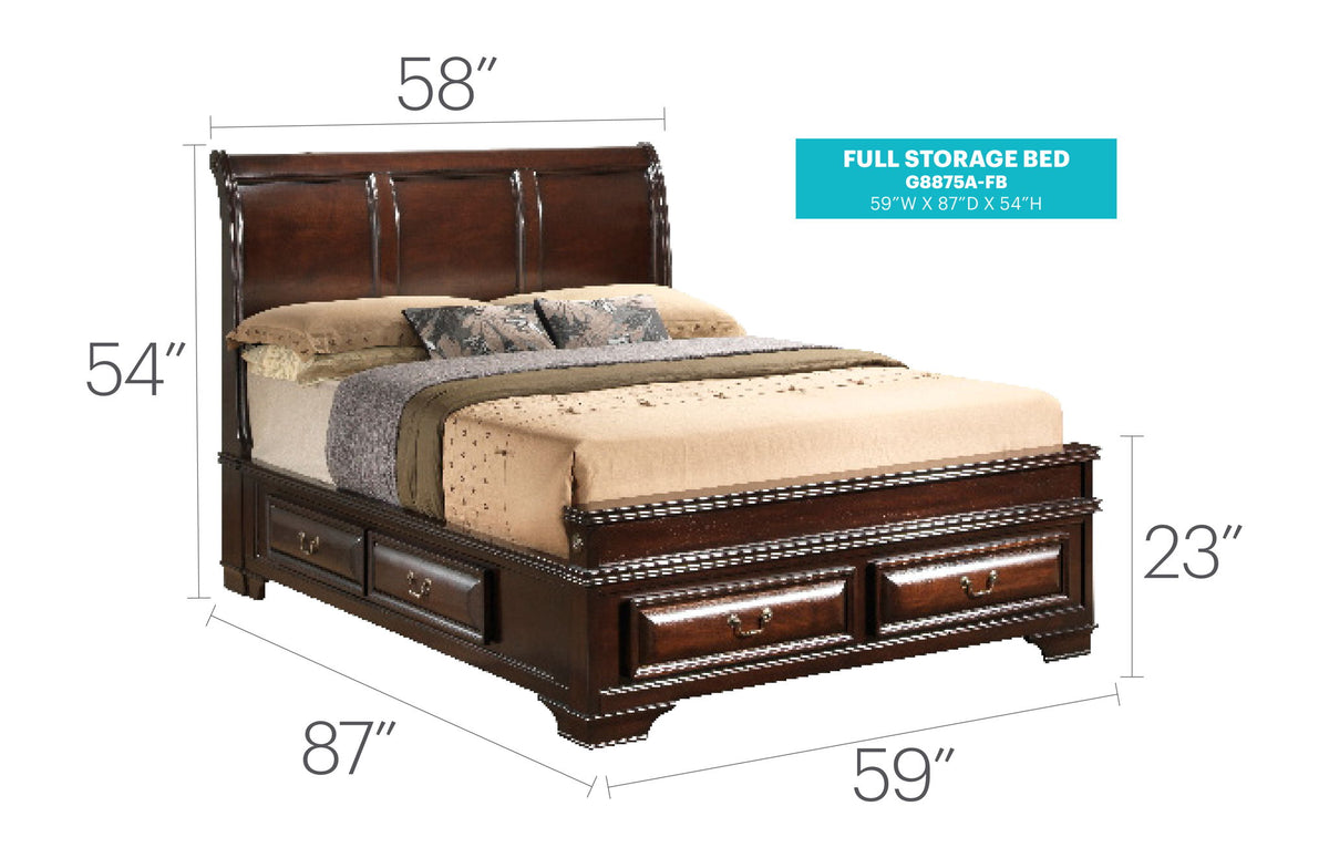 Glory Furniture - LaVita - Storage Bed