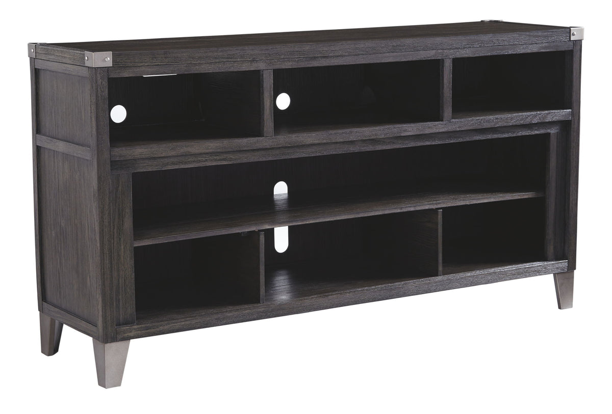 Todoe - LG TV Stand With Fireplace Option - Gray