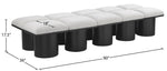Pavilion - 10 Piece Modular Bench With Black Base