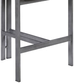 Aurum - Vegan Leather Upholstered Counter Stool With Gray Base