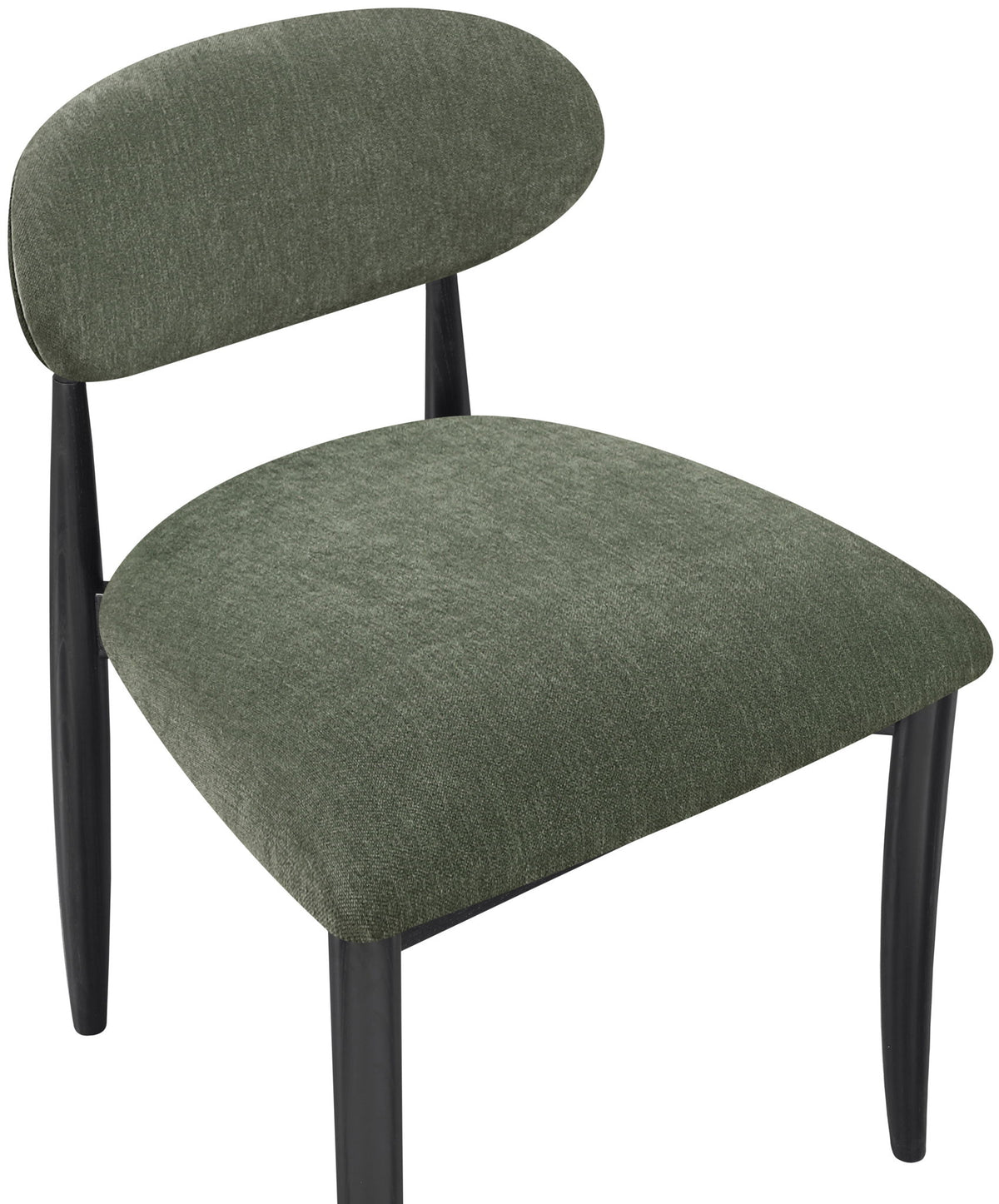 Riccio - Fabric Dining Side Chair (Set of 2) - Black Frame