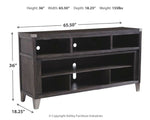 Todoe - LG TV Stand With Fireplace Option - Gray