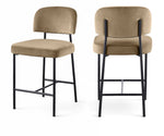 Zarelle - Performance Fabric Upholstered Counter Stool (Set of 2)
