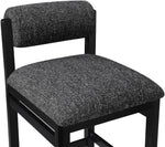 Roundhill - Fabric Counter Stool - Black Frame