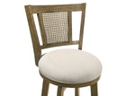 Isla - 26" Putty Brown Counter Height Rubberwood Swivel Barstool