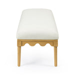 Oodle - Vegan Mohair Bench, Natural Ash Legs