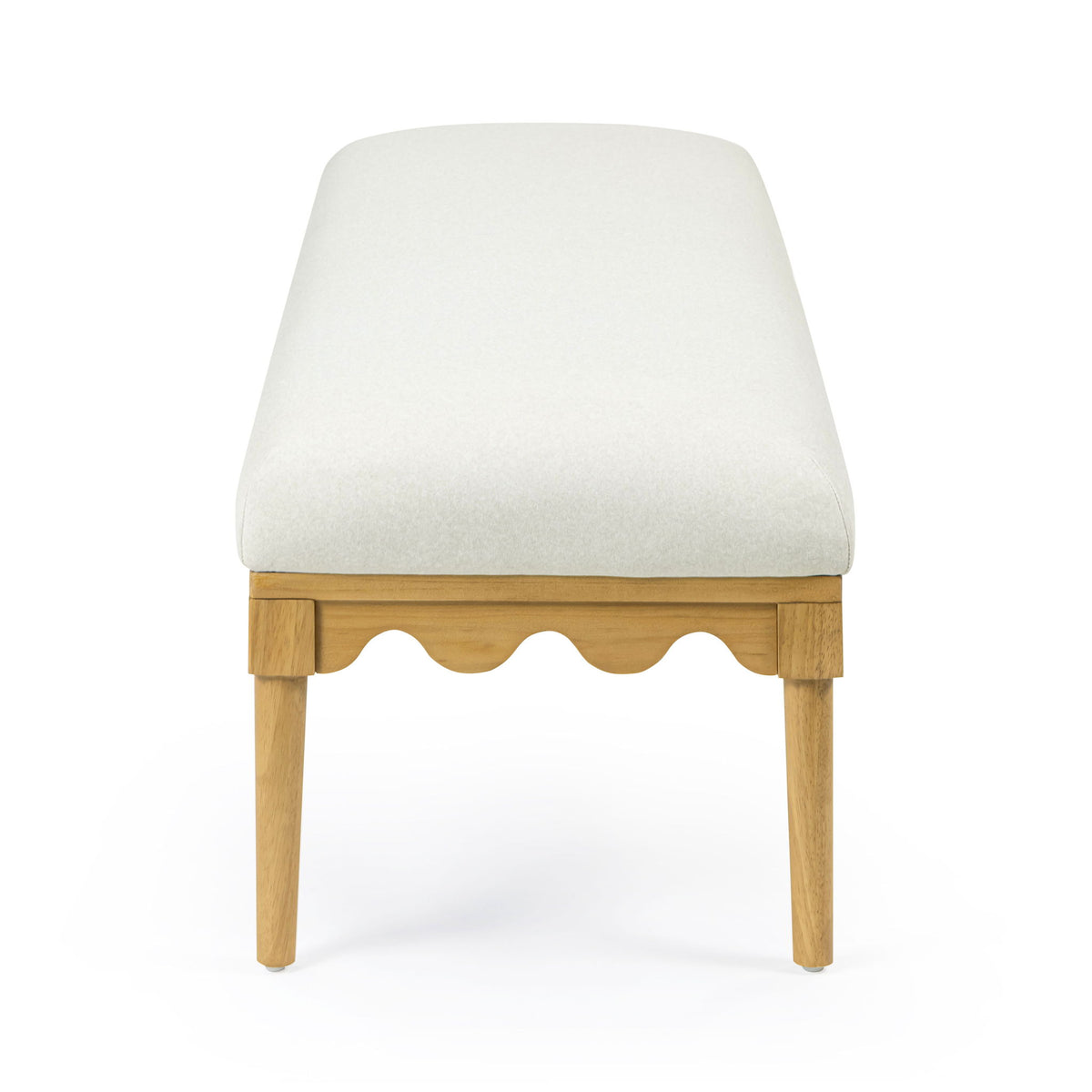 Oodle - Vegan Mohair Bench, Natural Ash Legs