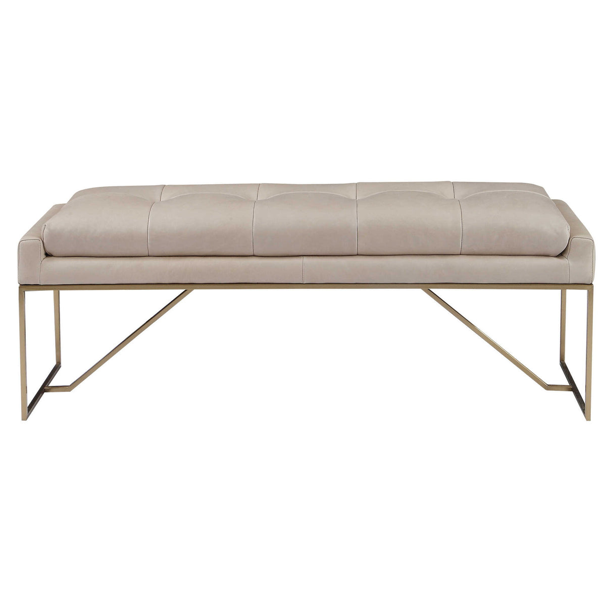 Trestle - Bench - Brass / White