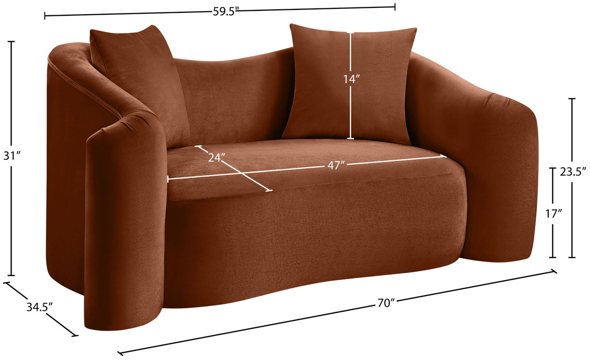 Destin - Velvet Loveseat