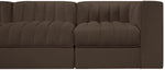 Rummi - Velvet Performance Fabric Upholstered 5 Piece Modular Sofa