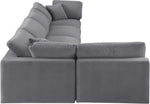 Comfy - 5 Piece Velvet Modular Sectional