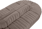 Rummi - Oval Velvet Performance Fabric Upholstered 8 Piece Modular Sectional