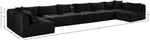 Shaggy - 8 Piece Modular U-Shaped Armless Sectional