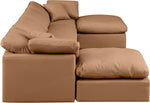 Indulge - Faux Leather 6 Piece Modular Double Chaise Sectional
