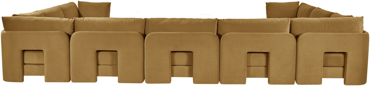 Hammond - Velvet Performance Fabric Upholstered 9 Piece Sectional