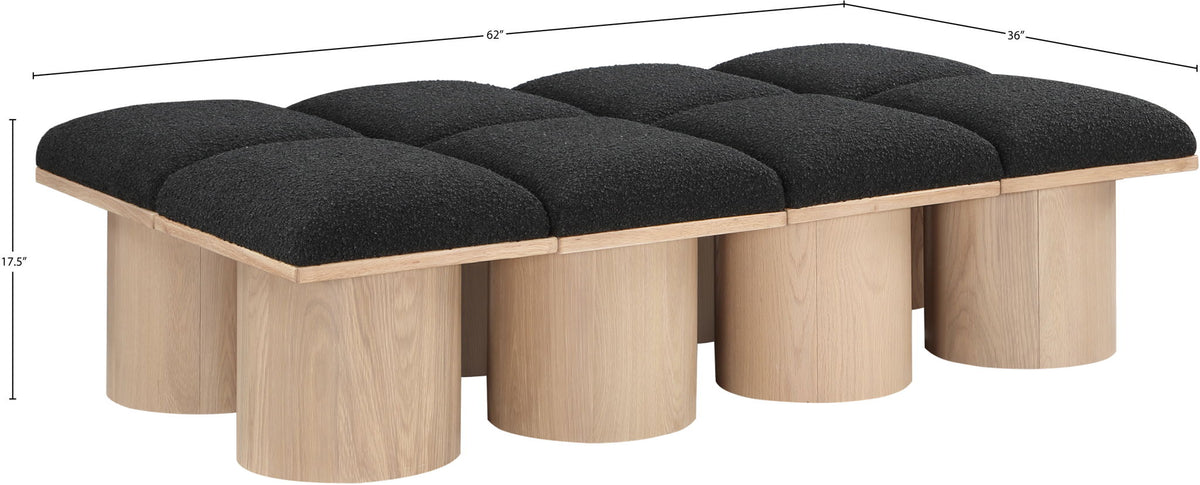 Pavilion - 8 Piece Modular Bench With Natural Base