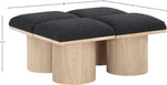 Pavilion - 4 Piece Modular Bench With Natural Base