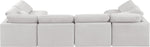 Indulge - Velvet 6 Piece Modular U-Shaped Sectional