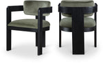 Sacha - Velvet Dining Chair With Black Base (Set of 2)