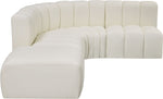 Arc - Faux Leather 5 Piece Corner Modular Sofa