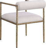 Axis - Linen Textured Beige Fabric Upholstered Dining Chair (Set of 2)