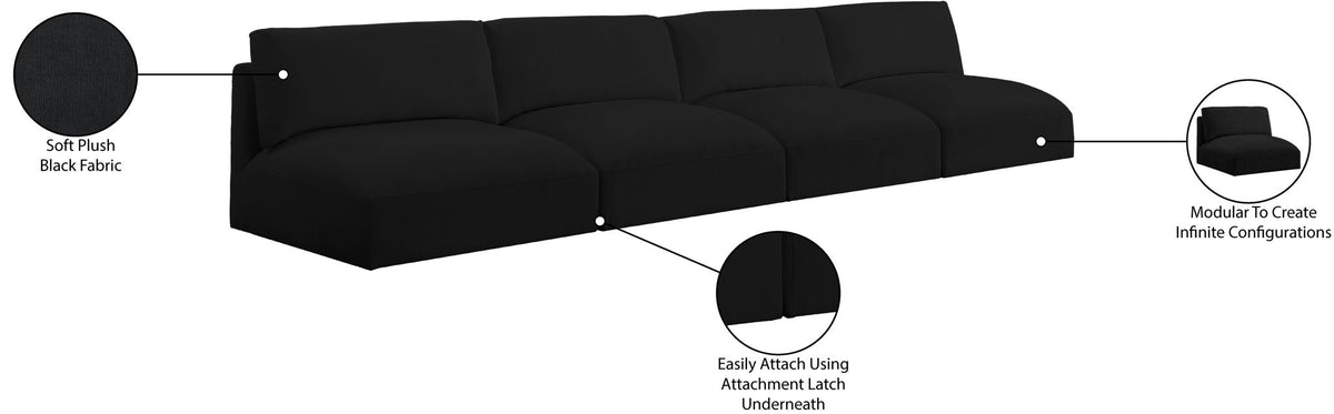 Ease - 4 Seat Modular Armless Sofa
