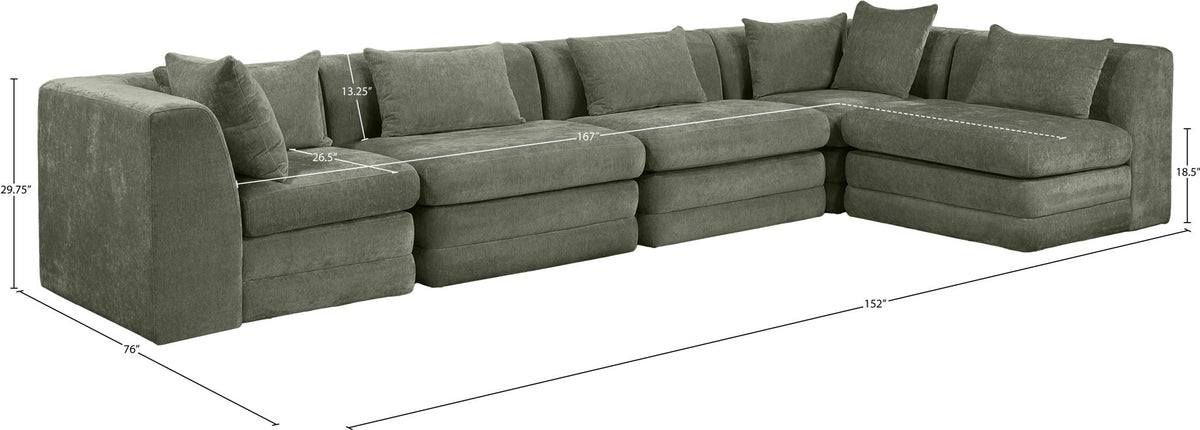 Stellar - 5 Piece Upholstered Modular Sectional
