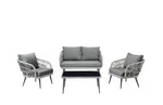 Manhattan Riviera - 4-Piece Conversation Outdoor Set