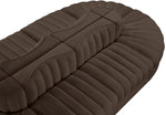 Rummi - Oval Velvet Performance Fabric Upholstered 8 Piece Modular Sectional