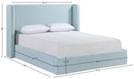 Kendall - Linen Textured Fabric Upholstered Bed