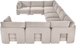 Hammond - Velvet Performance Fabric Upholstered 9 Piece Sectional