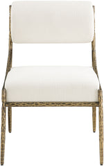 Bastille - Upholstered Dining Side Chair (Set of 2) - Brass Frame