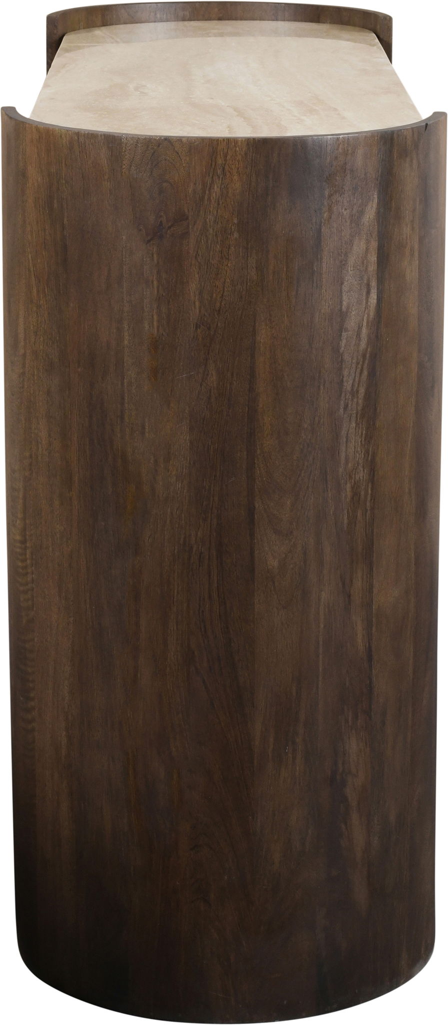 Solstice - Travertine And Mango Wood Table