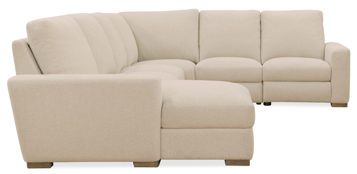 MS - Optimus Five-Seat Power Sectional - Beige