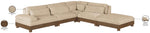 Turin - Chenille Fabric Upholstered Modular Sectional - Beige