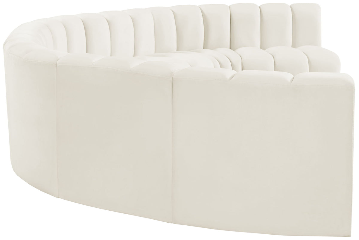 Arc - Velvet 8 Piece U-Shaped Modular Sofa