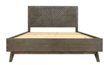 Eastern King Daisy Mid-Century Dark Acacia Bed by VIG Furniture - View 2
