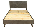 Eastern King Daisy Mid-Century Dark Acacia Bed by VIG Furniture - View 3