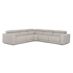 Dalton - Modern Italian Light Grey Leather Sectional + 2 Recliners by VIG Furniture - View 1