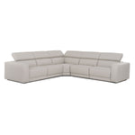 Dalton - Modern Italian Light Grey Leather Sectional + 2 Recliners by VIG Furniture - View 3