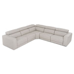 Dalton - Modern Italian Light Grey Leather Sectional + 2 Recliners by VIG Furniture - View 4