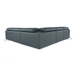 Dalton - Modern Italian Blue Leather Sectional Sofa + Recliners by VIG Furniture - View 5