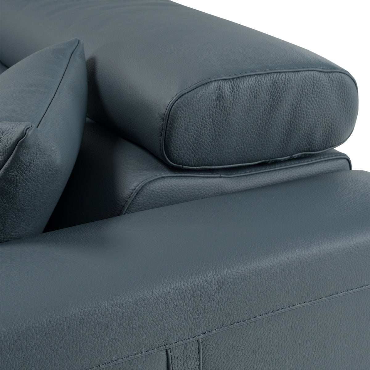 Dalton - Modern Italian Blue Leather Sectional Sofa + Recliners by VIG Furniture - View 7