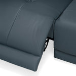 Dalton - Modern Italian Blue Leather Sectional Sofa + Recliners by VIG Furniture - View 8