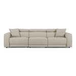 Dalton - Modern Italian Light Grey Leather 4-Seat Sofa + 2 Recliners by VIG Furniture - View 1