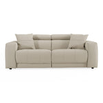 Dalton - Modern Italian Light Grey Leather 3-Seat Sofa + 2 Recliners by VIG Furniture - View 1