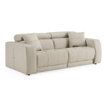Dalton - Modern Italian Light Grey Leather 3-Seat Sofa + 2 Recliners by VIG Furniture - View 2