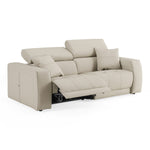Dalton - Modern Italian Light Grey Leather 3-Seat Sofa + 2 Recliners by VIG Furniture - View 5