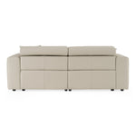 Dalton - Modern Italian Light Grey Leather 3-Seat Sofa + 2 Recliners by VIG Furniture - View 4